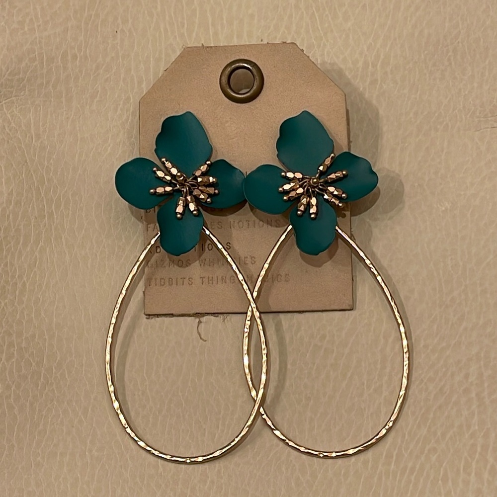 Anthropologie Flower Earrings